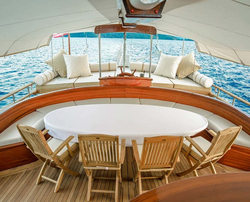 WICKED FELINA Aft Deck