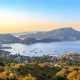 Selimiye cityscape during sunset in Marmaris Turkey