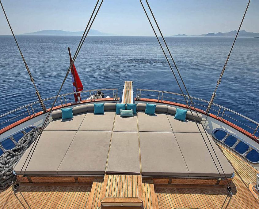 MEIRA Cushioned area on Aft deck